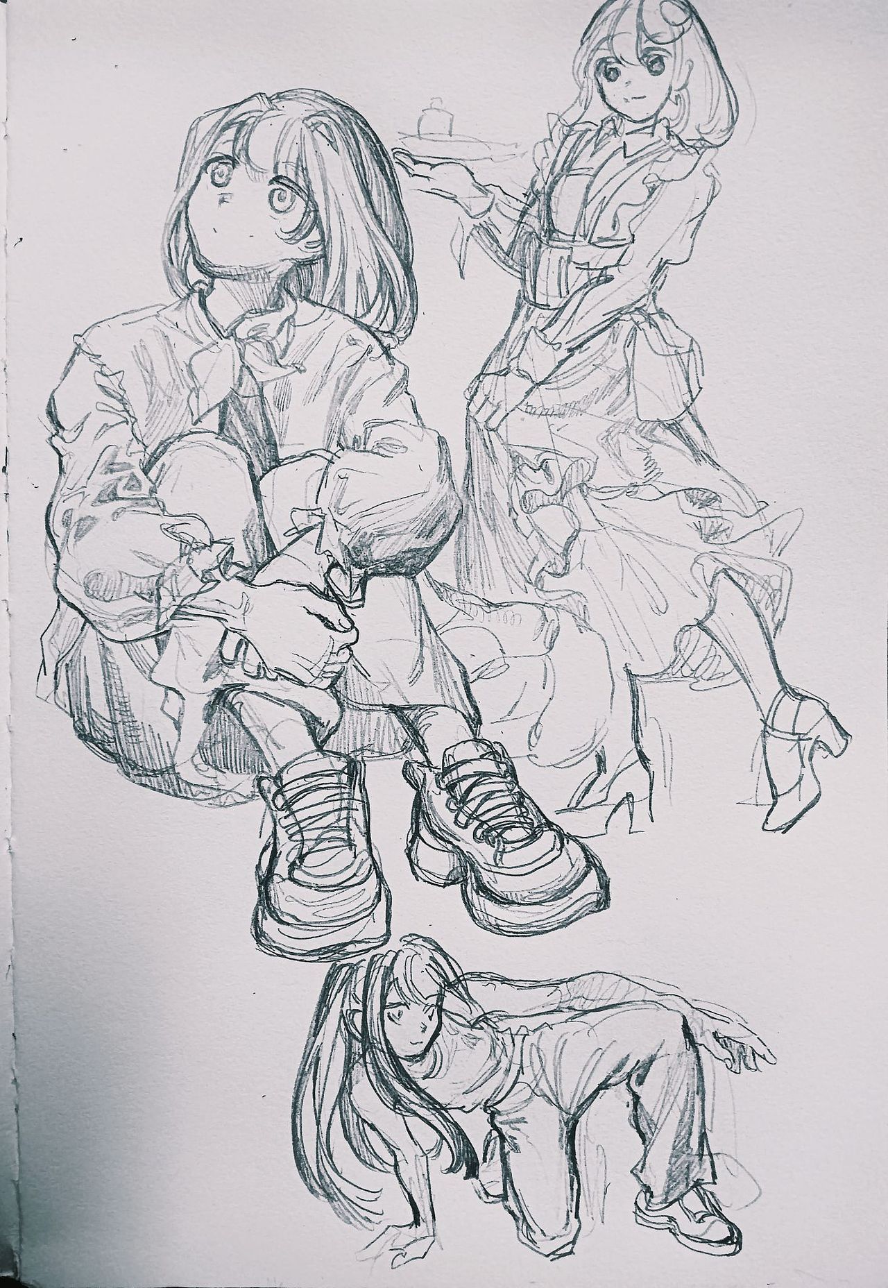 发发这几周画的速写~