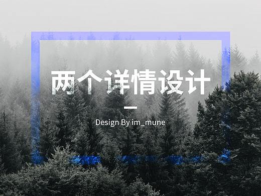 两个详情页设计