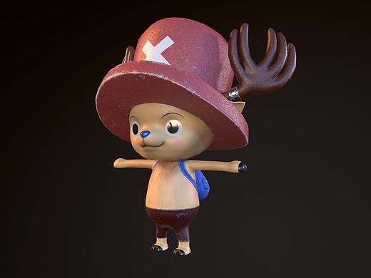 乔巴 生物角色临摹材质练习