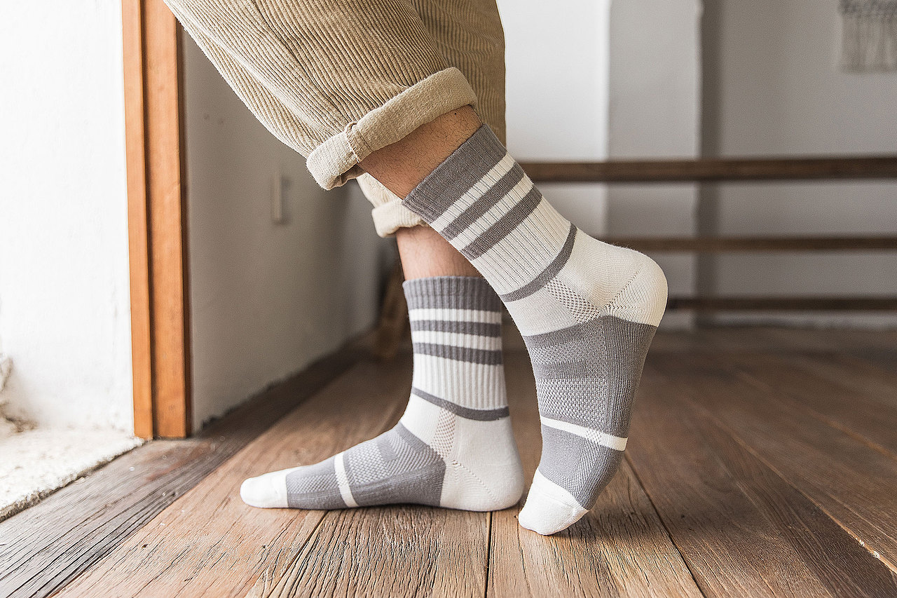 2019棉竹屋秋冬男袜加厚毛圈运动袜子日系