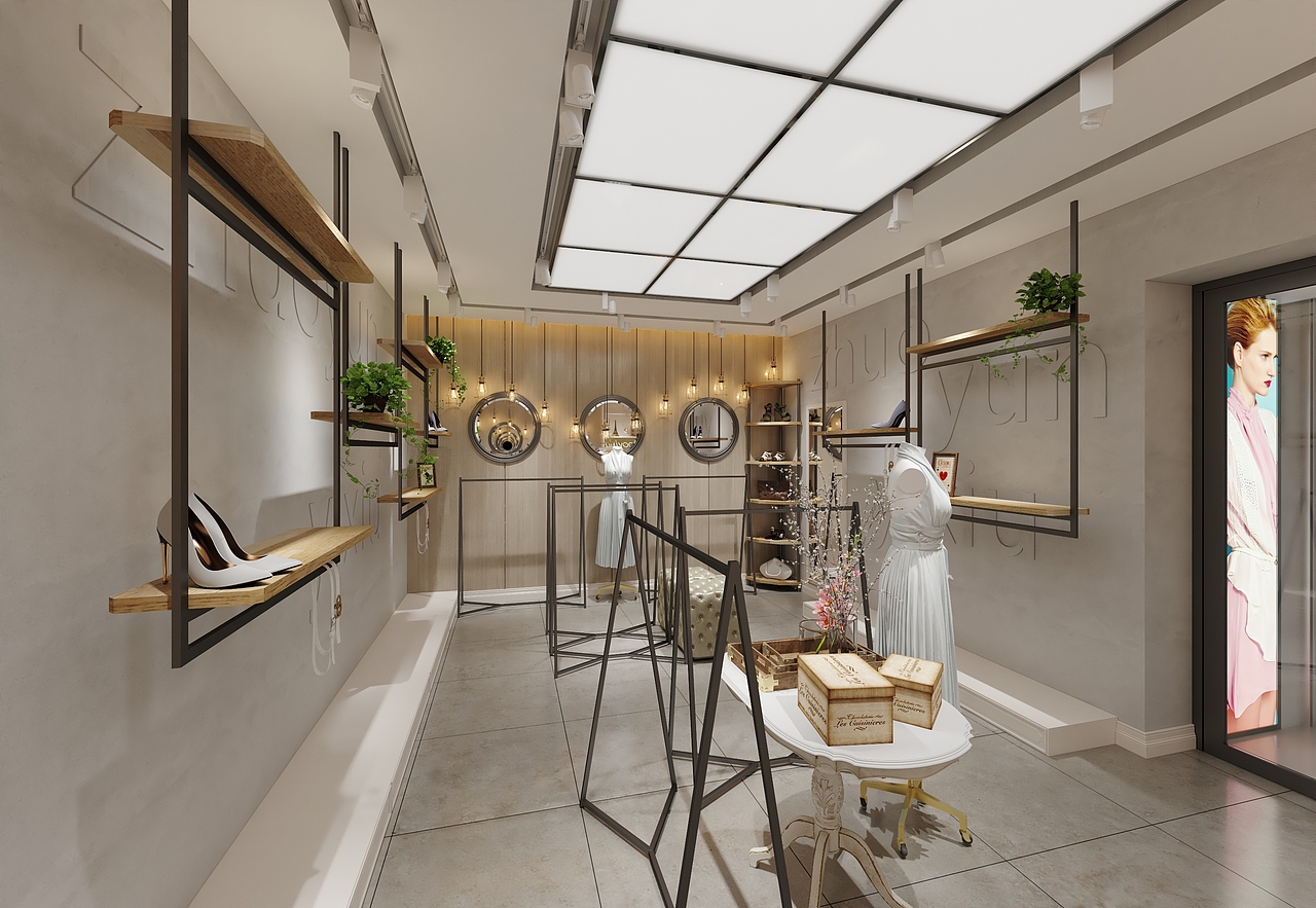 郑州桐柏路女装店空间设计（图ZMjgwNDUzNjk2） - 商业空间设计 - 站酷设计师波斯王子原创素材 - 站酷ZCOOL