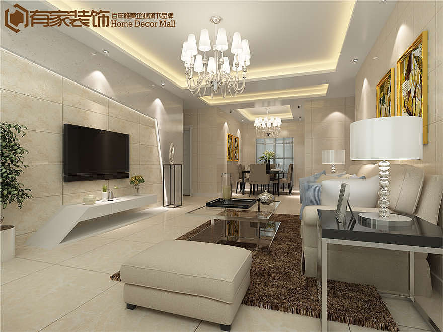 几款恒亿尚品湾客厅装修效果图（图ZMzYzNDk3NDg=） - 家装设计 - 站酷设计师厦门有家装饰小陈原创素材 - 站酷ZCOOL
