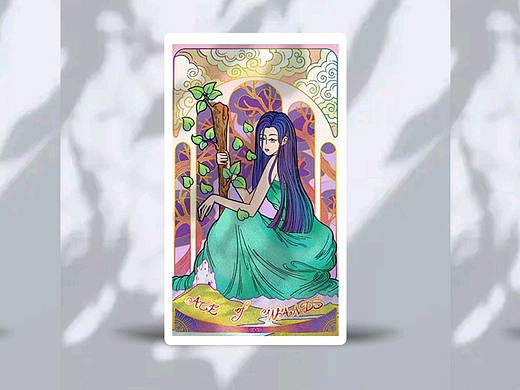 塔罗牌?伪穆夏风