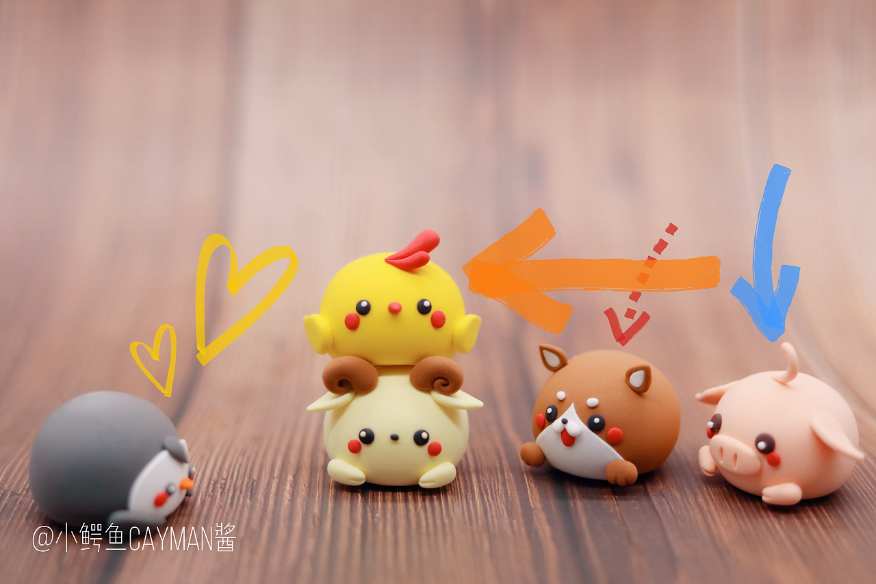 【粘土自制】萌宠小团子|手工艺|其他手工|松果时代 - 原创作品