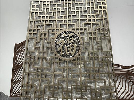 铝板雕刻屏风 新中式铝板雕刻屏风