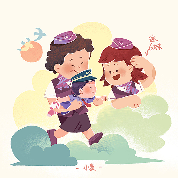 半岁宝宝养成记（图ZMjc5NDA3Nzgw） - 创作习作 - 站酷设计师插画师小小麦原创素材 - 站酷ZCOOL