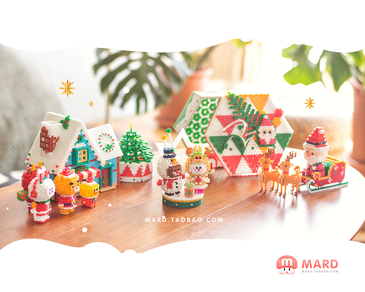 MARD拼豆原创-圣诞小镇