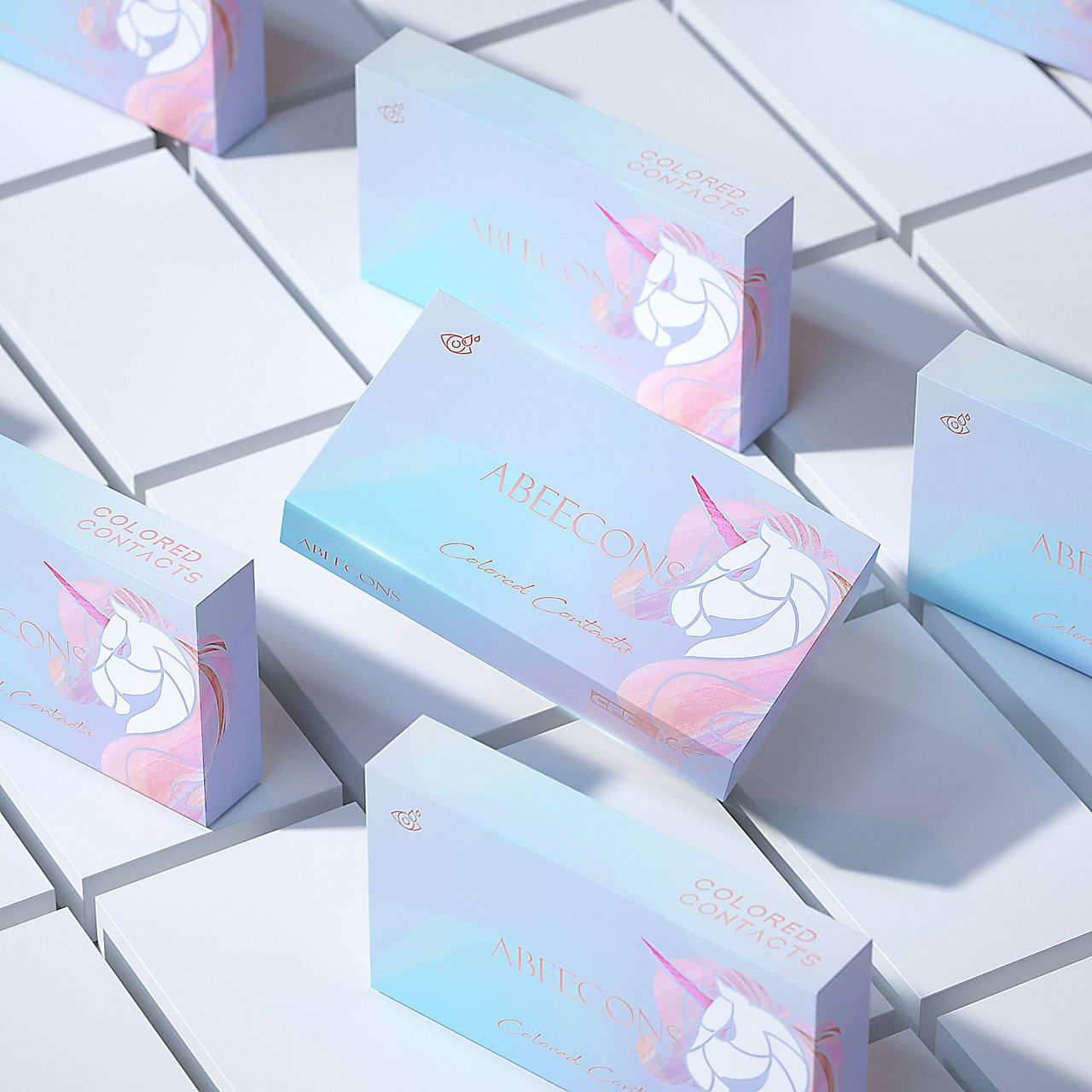 Abeecons美瞳品牌LOGO包装升级