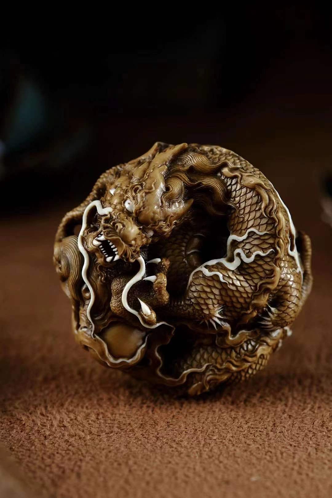 【根付——龙行天下】