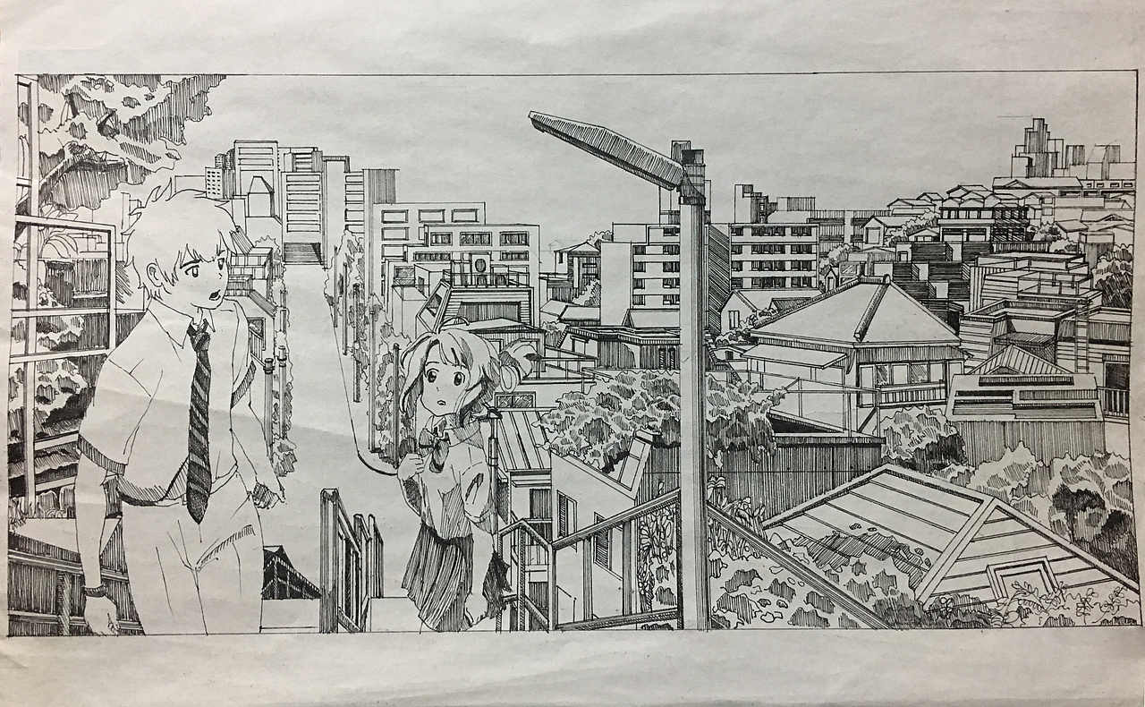 一些签字笔线稿