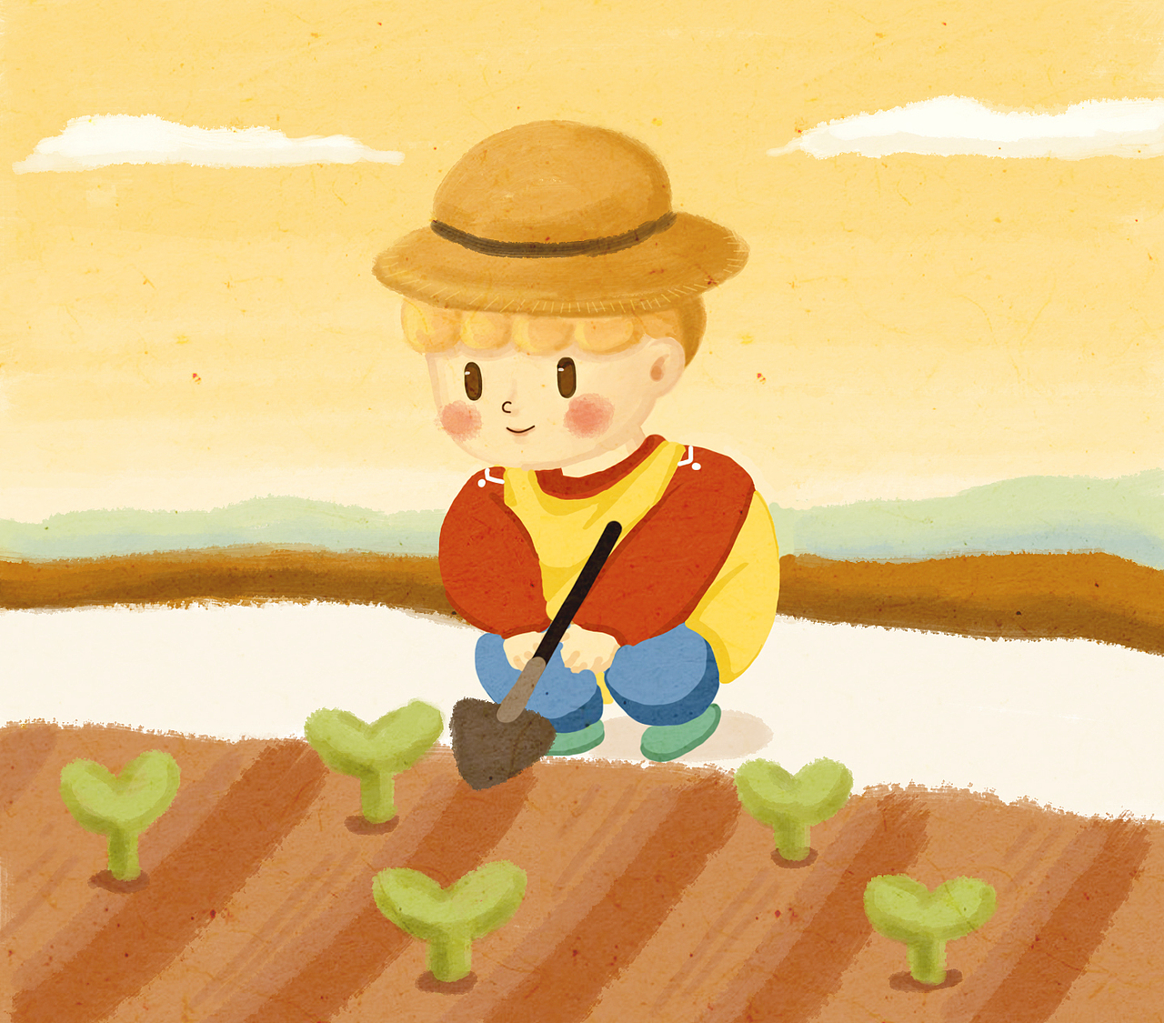 【许舍农场 系列插画】带上孩子一起去农场郊游吧！（图ZMTQwMjUyNzI4） - 概念设定 - 站酷设计师Aki馨原创素材 - 站酷ZCOOL