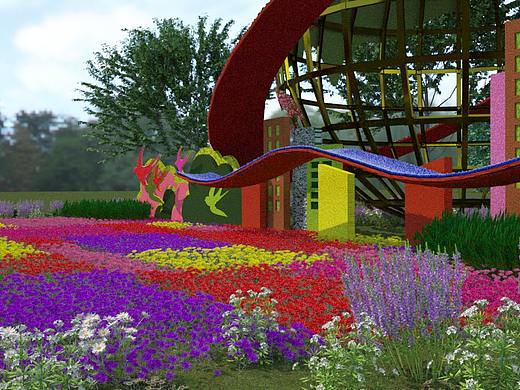 【C4D Forester插件+OC渲染器】腾飞中国-植物花卉片头