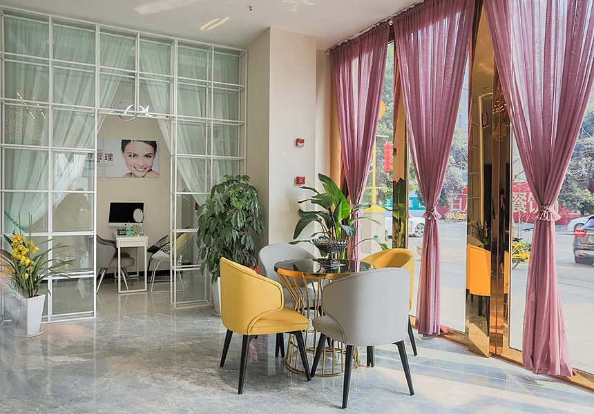 美丽部落美容院办公室装修设计实景图