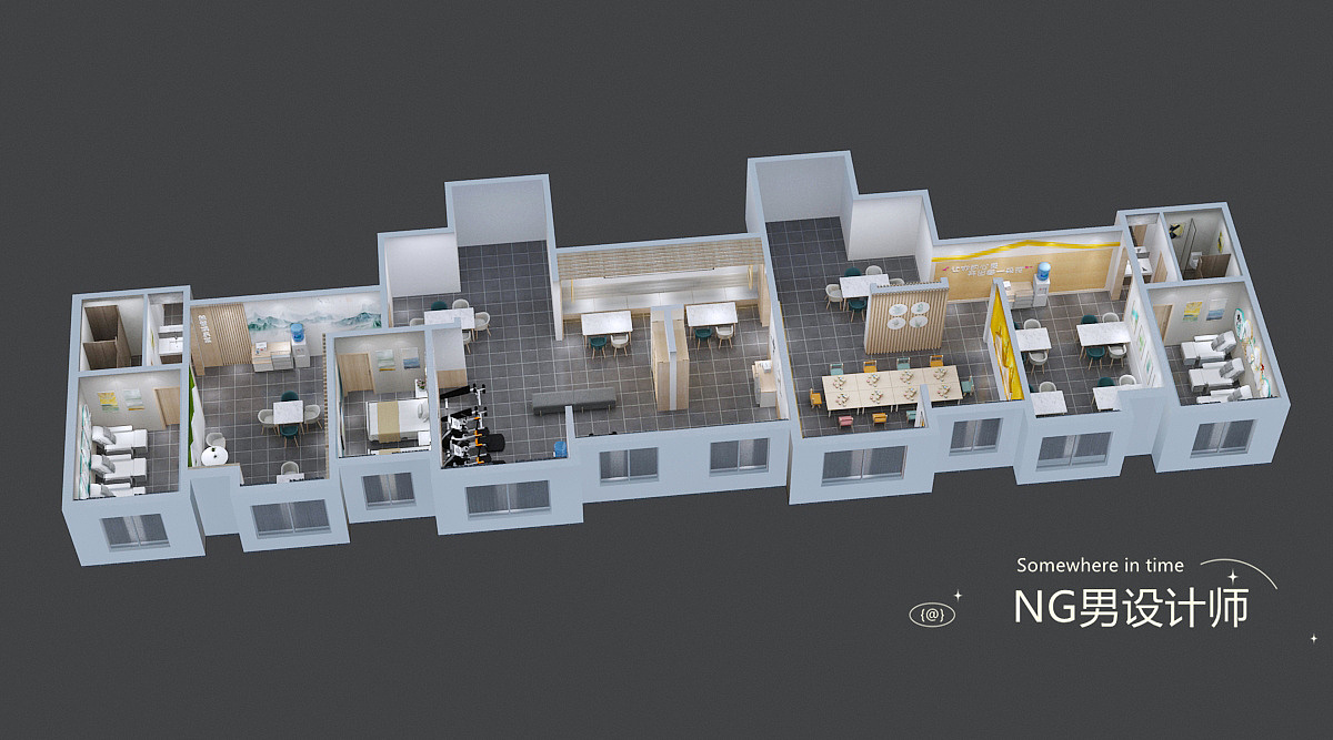 养老中心设计3d效果图