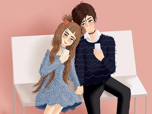 【练习】人生旅途，只愿得一人心，白首不分离！ 然那个“Ta”却是个机器（个人主页-ZNzk1Njky） - 插画 - 站酷设计师大蚊Za原创素材 - 站酷ZCOOL