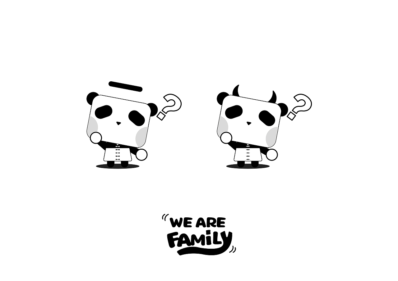 熊猫系列-family（图ZMTI5MzM5MjI0） - 品牌 - 站酷设计师洛阳甲蚁互动原创素材 - 站酷ZCOOL
