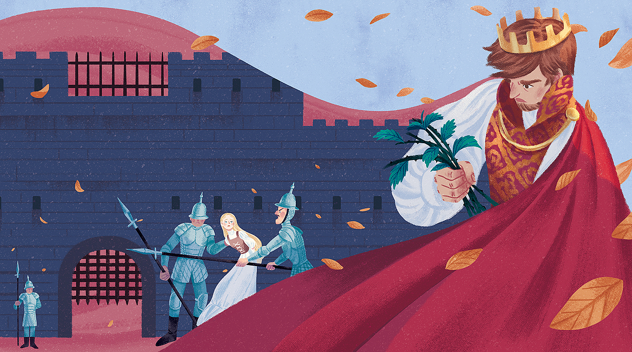 《野天鹅》little match经典童话故事英文绘本|插画|绘本|桔皮吉_原创