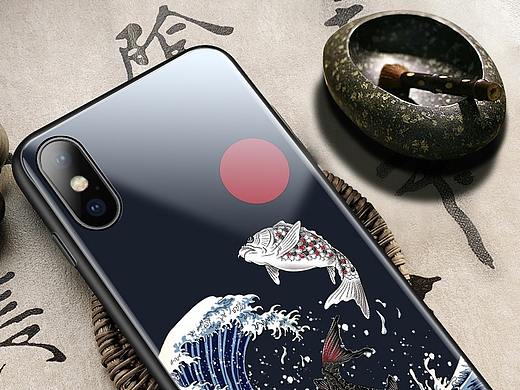 中国风复古复兴玻璃手机壳国货回潮