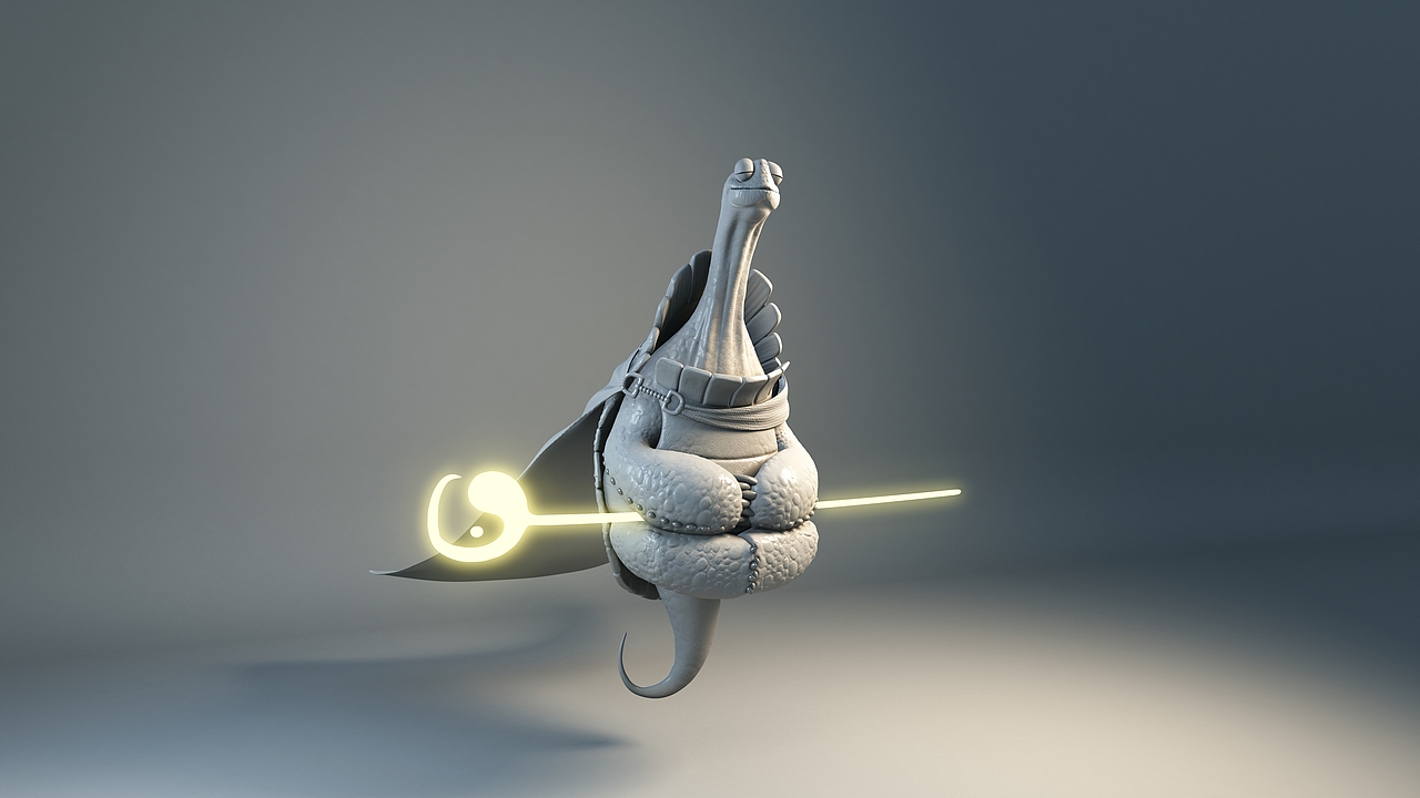 2020北京合生汇功夫熊猫大展乌龟大师玻璃钢设计