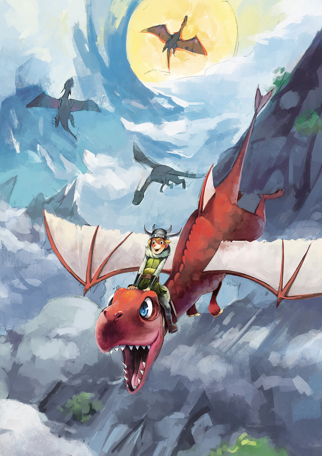 驯龙高手封面制作