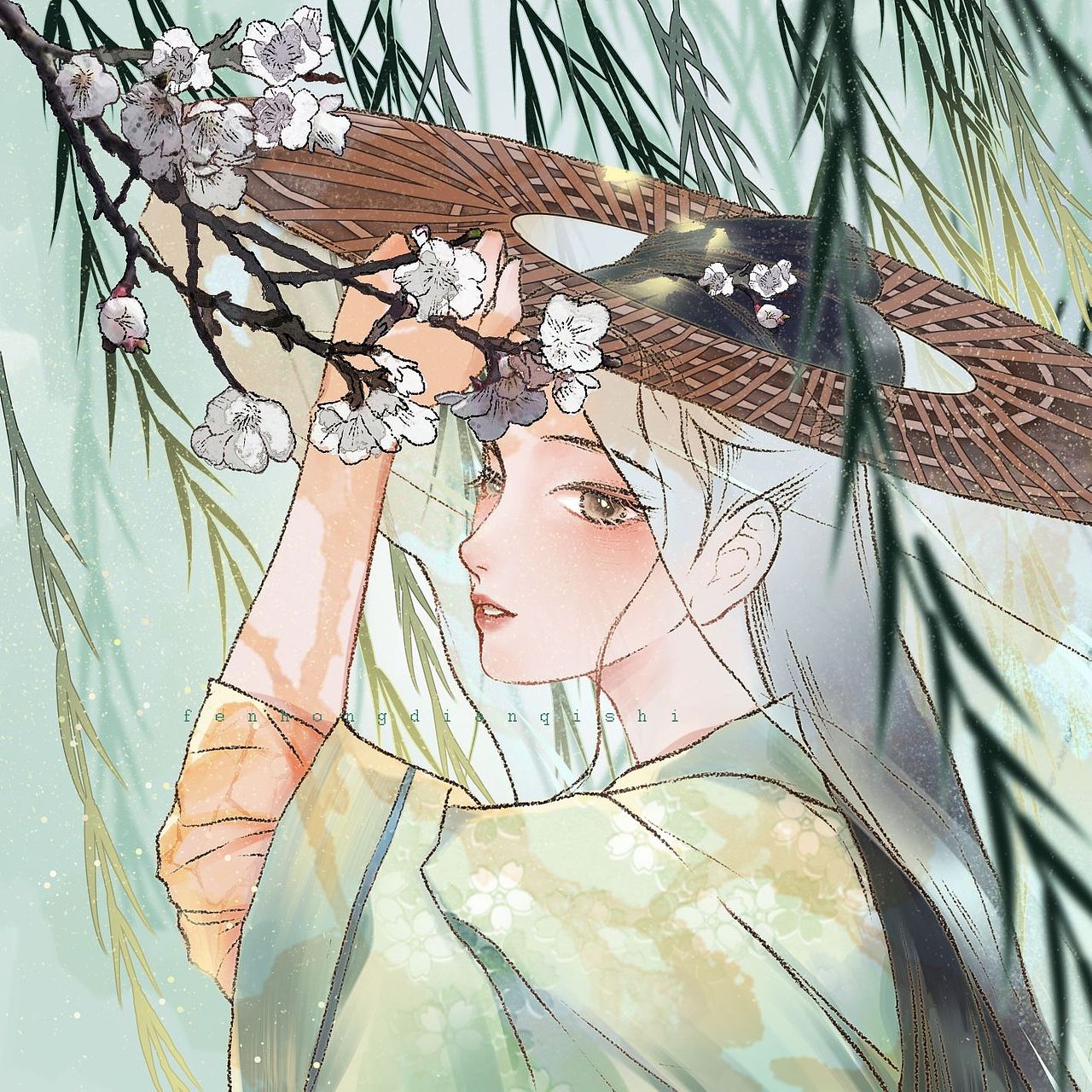 【十二花神系列】花朝节古风汉服插画