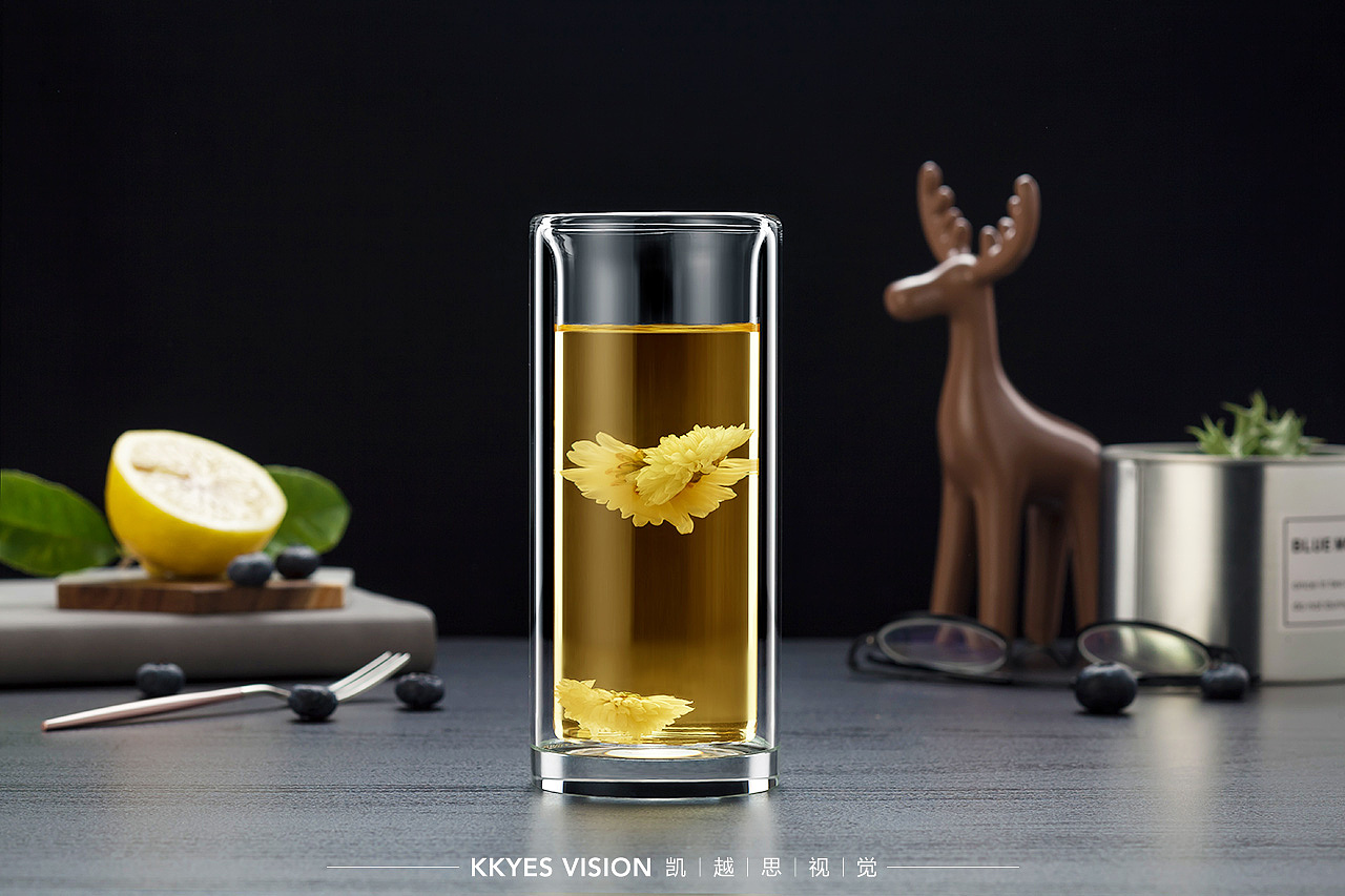 双层玻璃杯 水杯 茶杯 静物拍摄 商业产品摄影