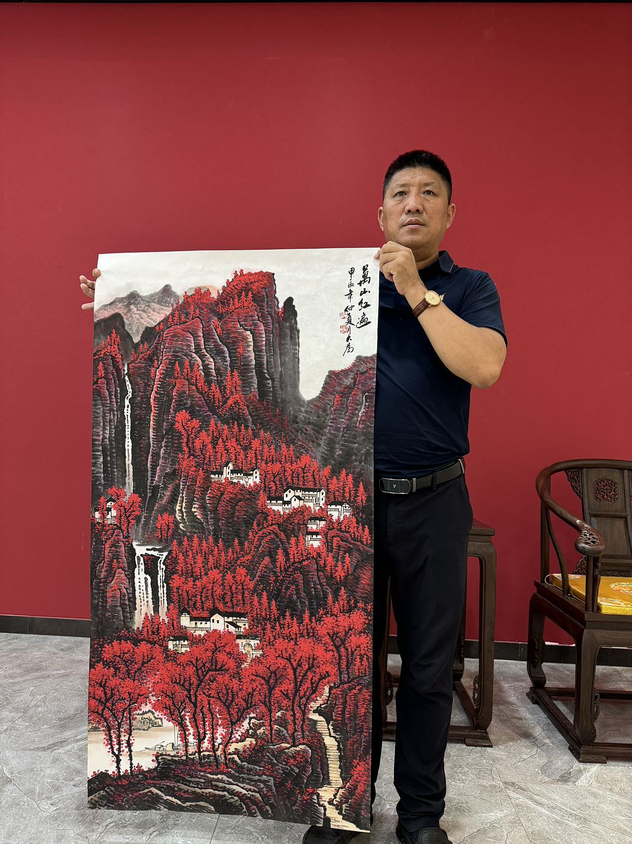 画家王大为山水画作品收藏价值