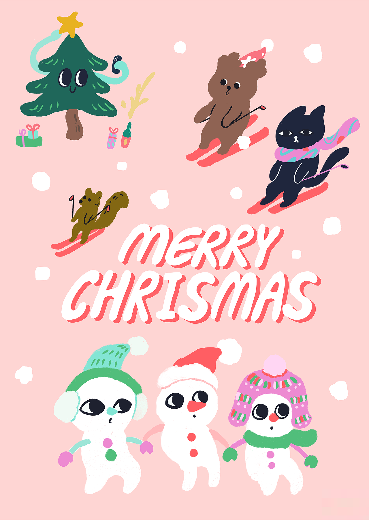 Momozoo 圣诞派对系列品牌插画（图ZMzU3OTUzMDcy） - 商业插画 - 站酷设计师JULES朱朱原创素材 - 站酷ZCOOL