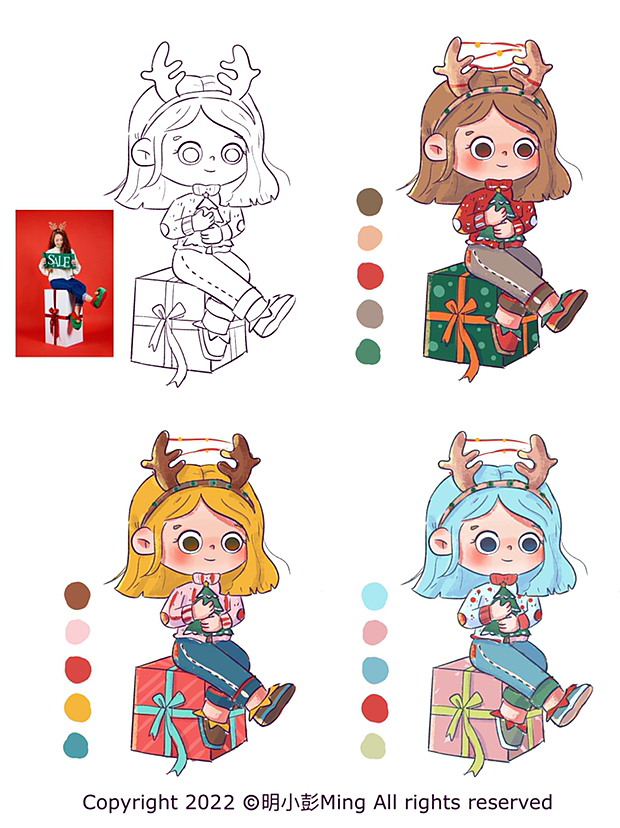 人物色彩练习合集