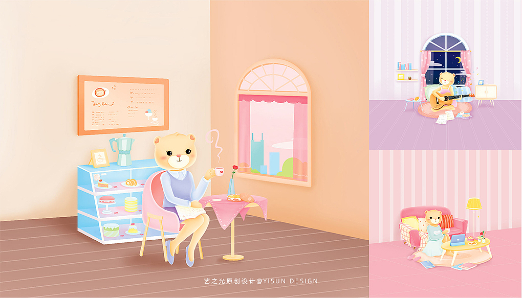 珍妮小熊曲奇IP包装设计（图ZMjE4NDI4MTM2） - IP形象 - 站酷设计师艺之光设计原创素材 - 站酷ZCOOL