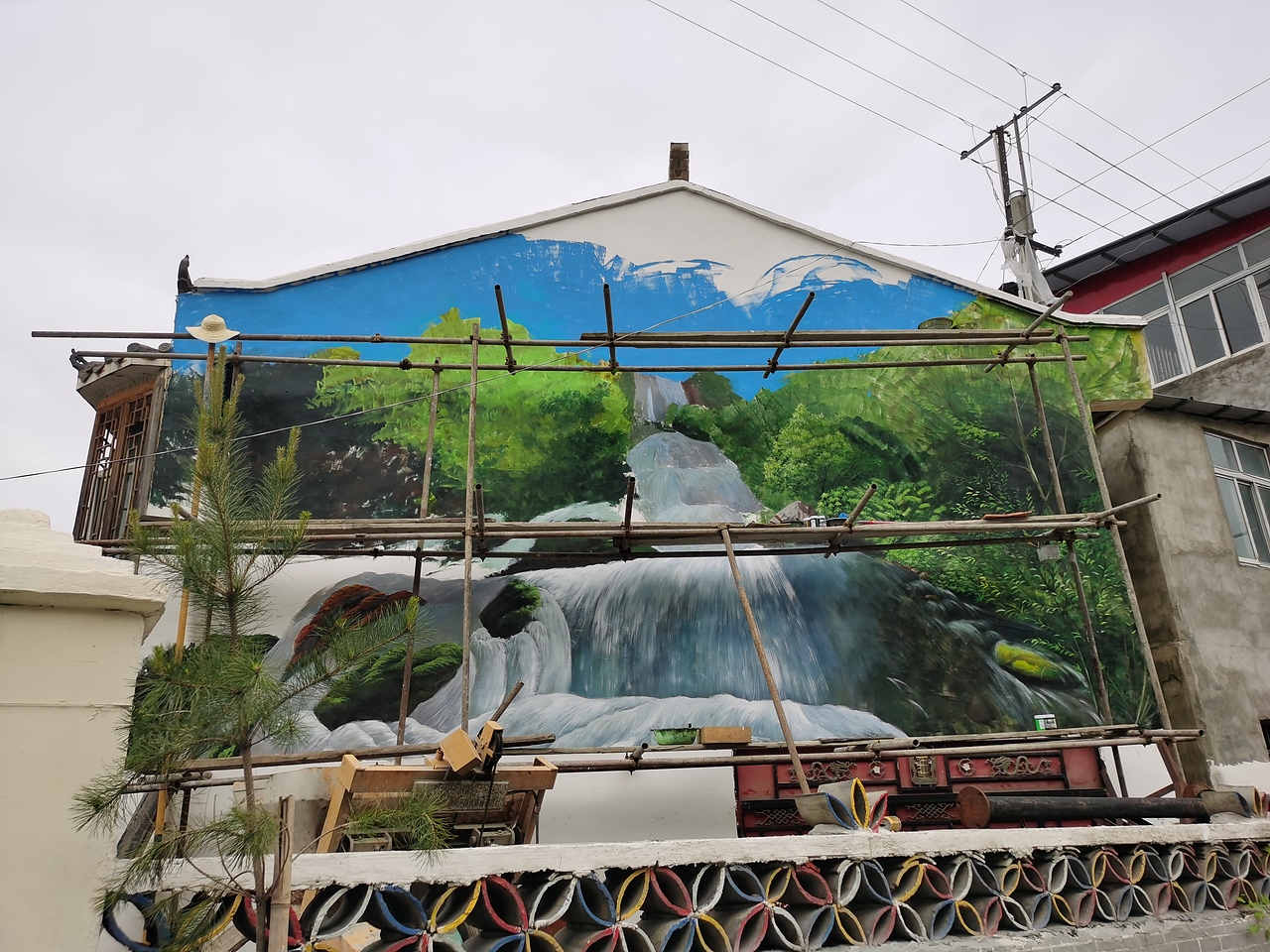 新农村壁画，乡村壁画，乡村文化，农村壁画，农村墙绘（图ZMjU4Njc1MTc2） - 绘画 - 站酷设计师美丽乡村壁画墙绘原创素材 - 站酷ZCOOL