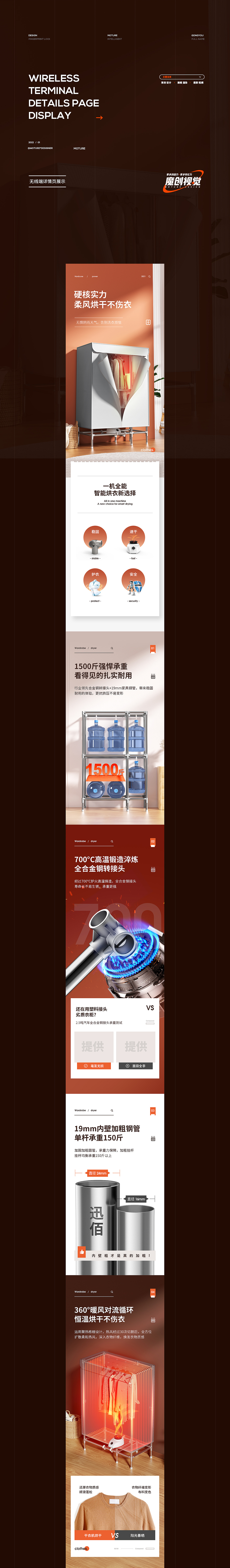 X3详情页合集 割草机|商用台秤|烘干衣柜 详情全案