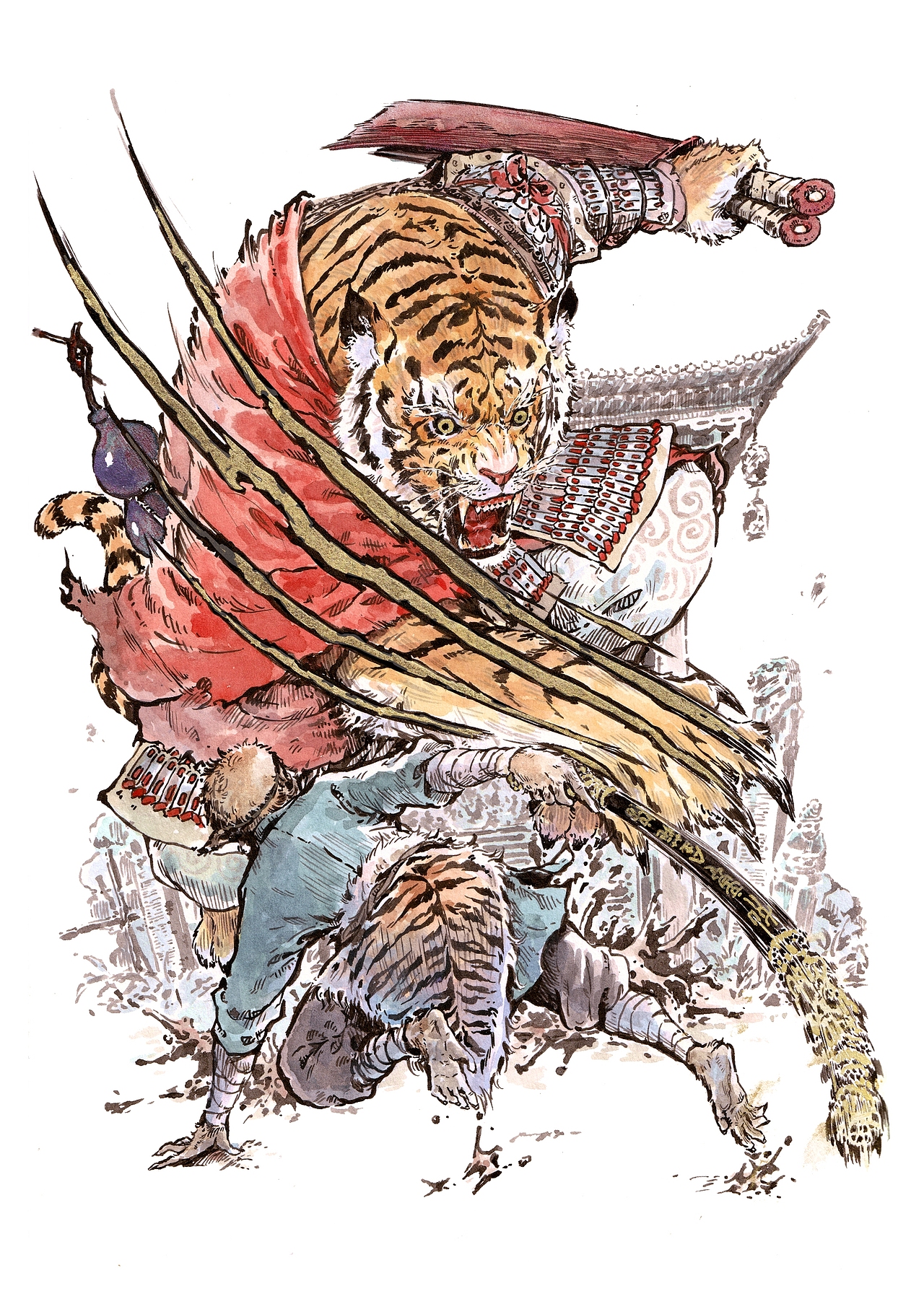 西游插画手稿分享