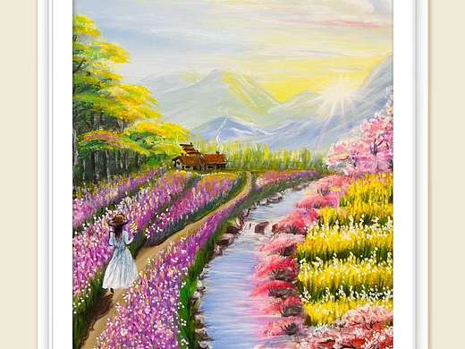 手绘 风景画