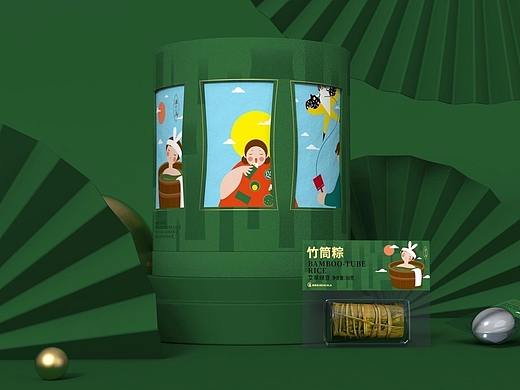 麦加乐粽子礼盒包装设计