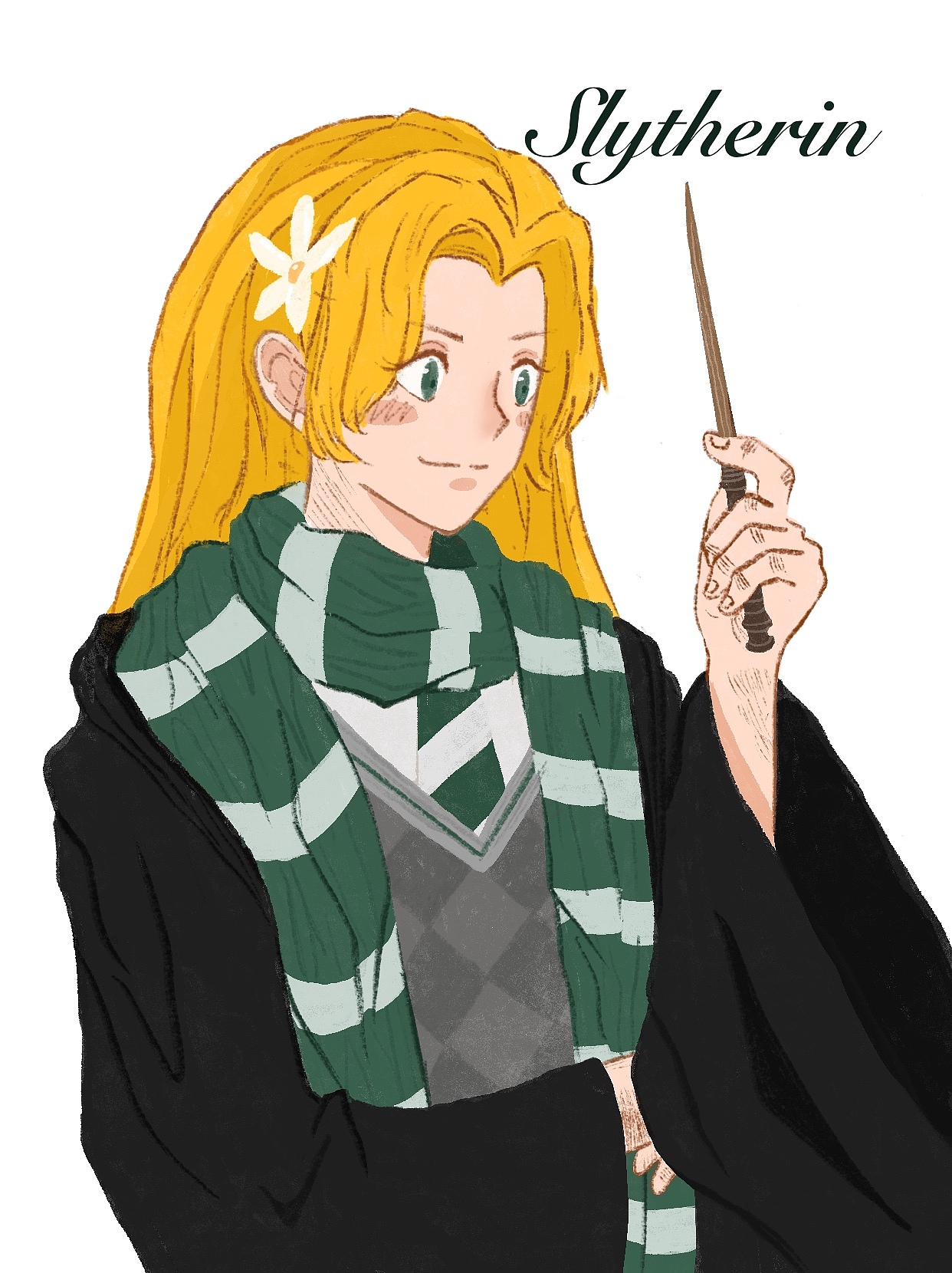 哈利波特 | 霍格沃茨四学院人物插画