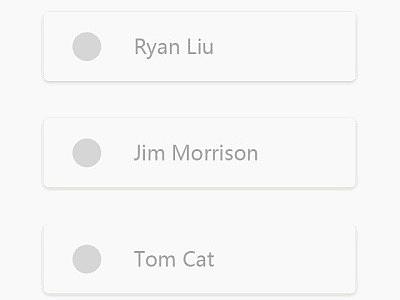 滑动删除联系人动效