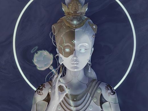 未来造像(1)——赛博南海观音