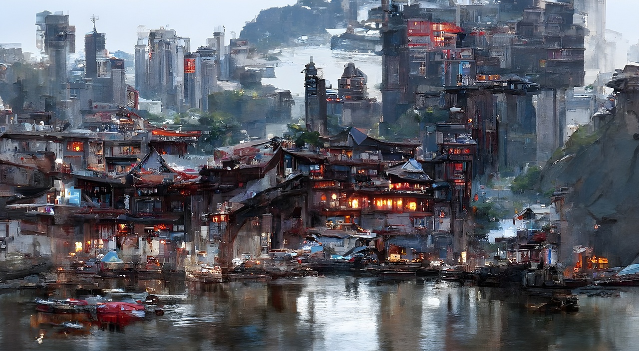 梦里山城-ayu醒梦如画-10/365（图ZMjkyMjg0NTI0） - 创作习作 - 站酷设计师AYUS原创素材 - 站酷ZCOOL