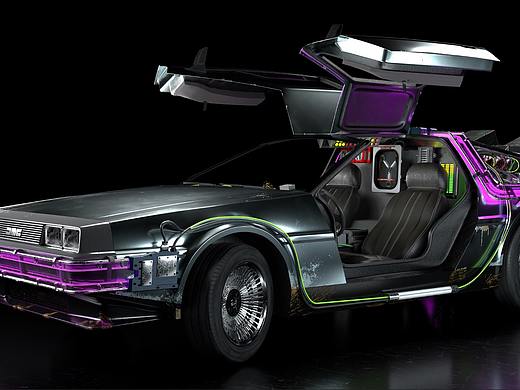 Blender3D 回到未来 Delorean DMC-12（个人主页-ZNTI3MjU3OTI=） - 机械/交通 - 站酷设计师VinoZF原创素材 - 站酷ZCOOL