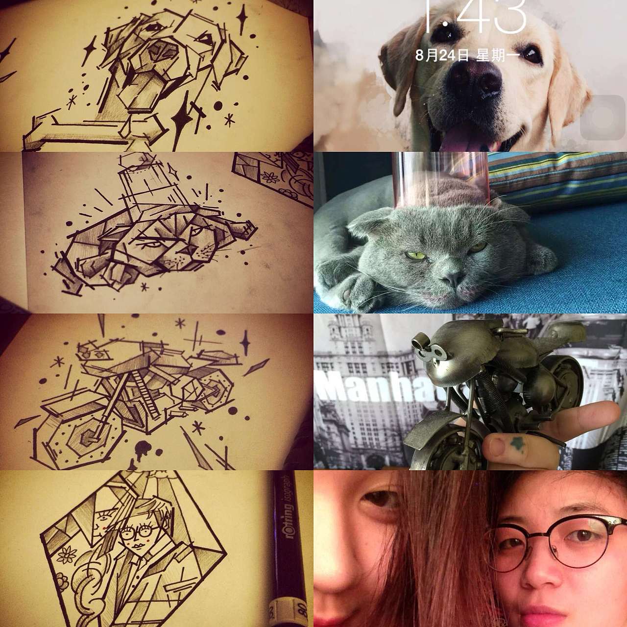 原创手绘 纹身图案设计（图ZMzU5MDc3MjA=） - 绘画 - 站酷设计师BLACK_TATTOO原创素材 - 站酷ZCOOL