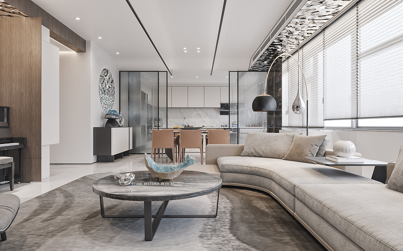 现代素色 · 大连大平层项目（图ZMjM2OTEwNzUy） - 家装设计 - 站酷设计师刘大帅L原创素材 - 站酷ZCOOL