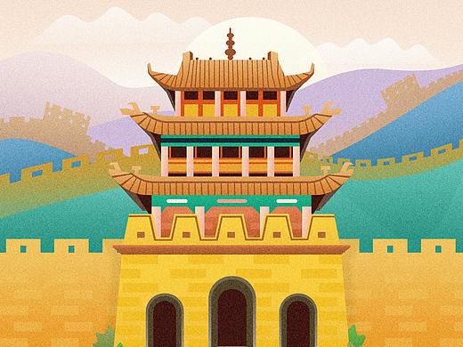 【插画】古城建筑