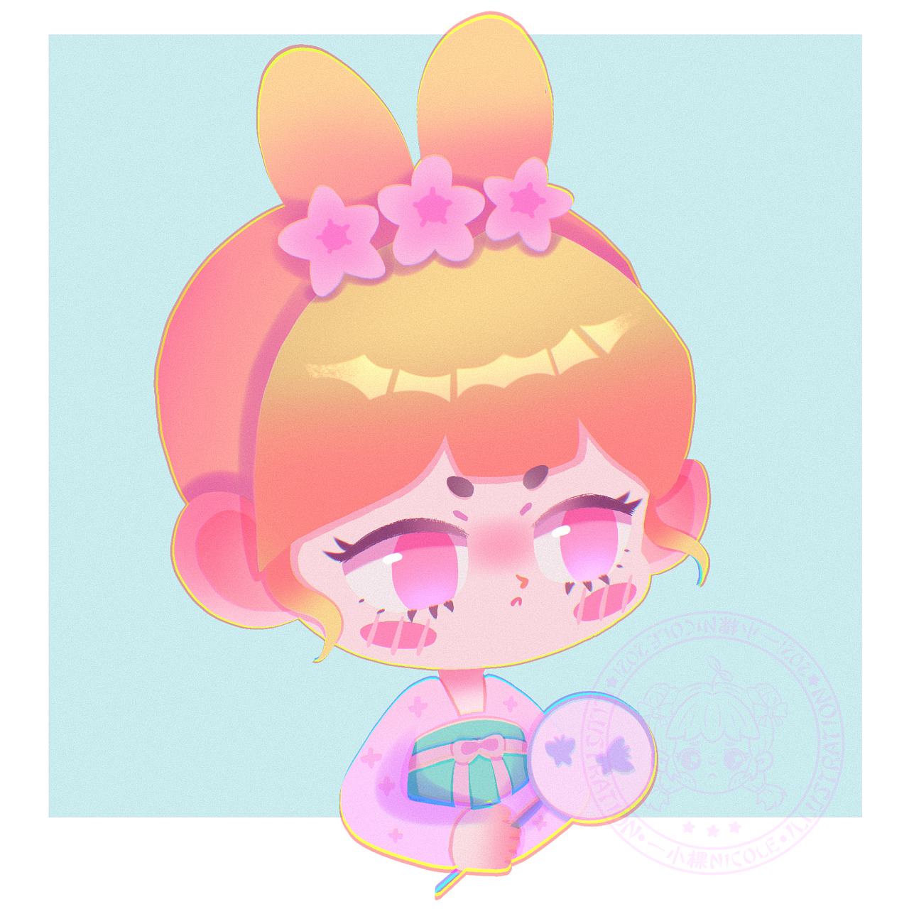 可爱q弹q版头像|插画|儿童插画|一小棵nicole - 原