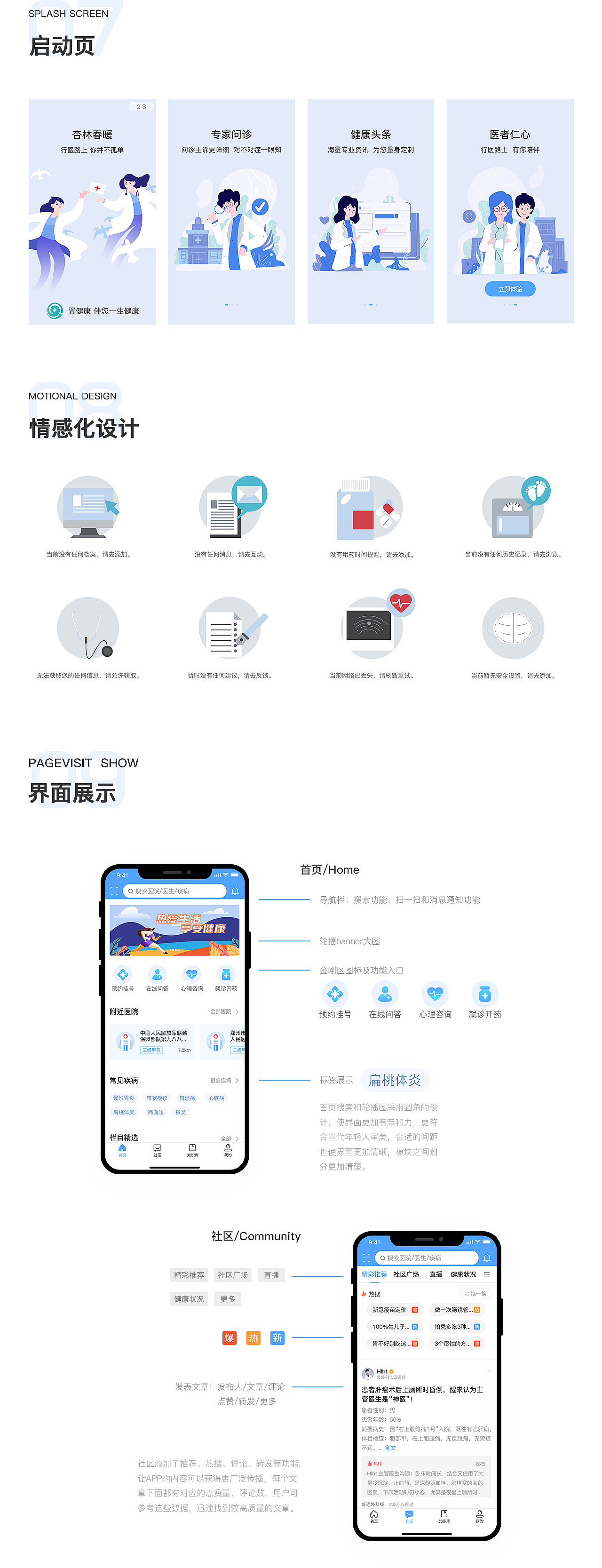 翼健康APP（图ZMjQzODU0NzMy） - APP界面 - 站酷设计师琢渔原创素材 - 站酷ZCOOL