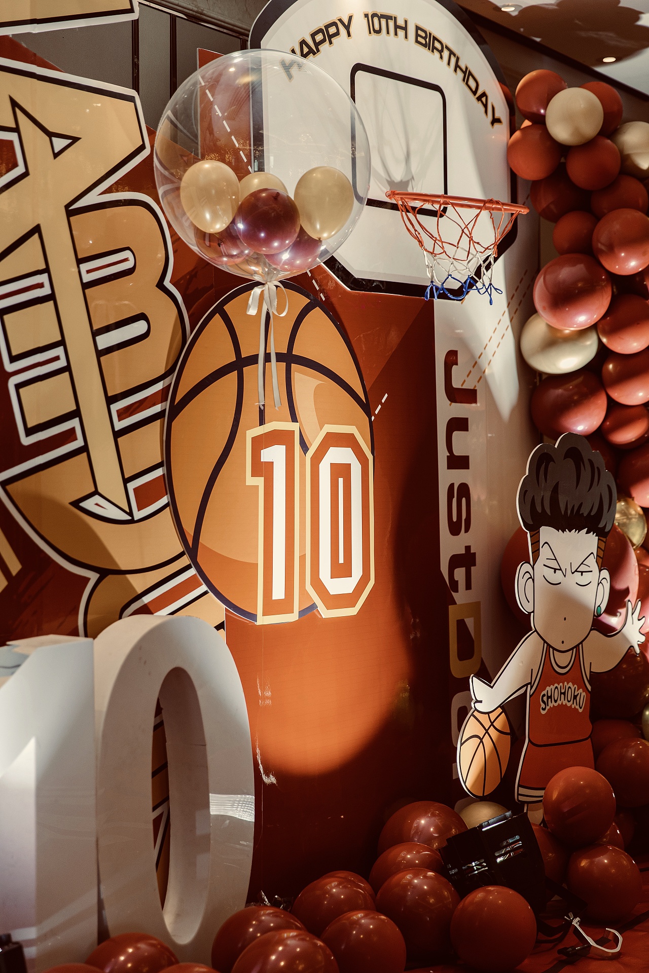 篮球火灌篮高手主题10周岁生日宴