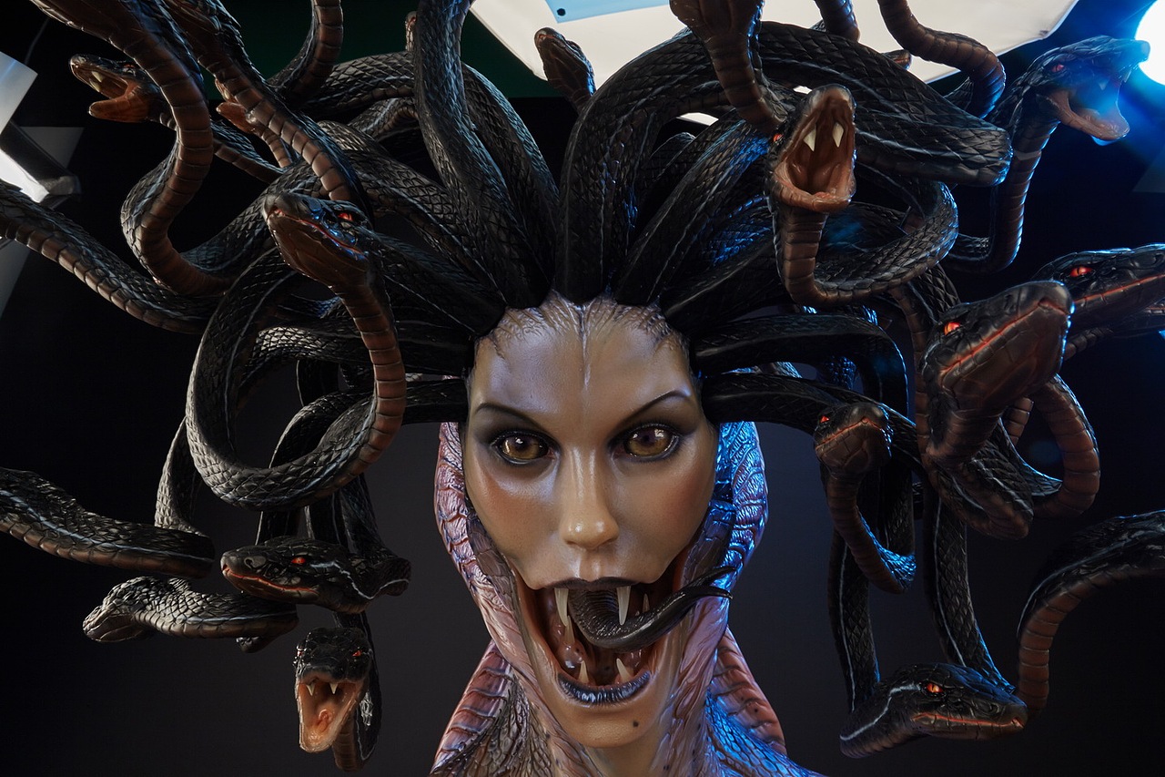 ecc震撼原创神话系列美杜莎medusa等比例胸像