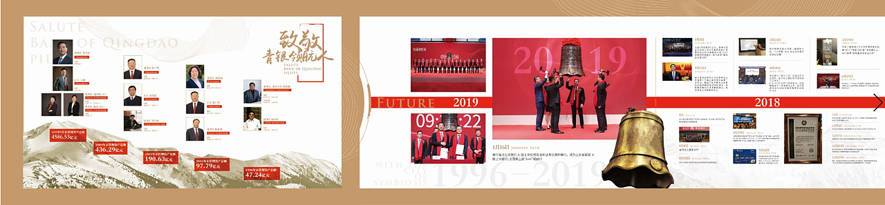 青岛银行23周年行史展特展设计与最终效果（图ZMTk2NzQ0MjI0） - 展陈设计 - 站酷设计师田翁文化原创素材 - 站酷ZCOOL