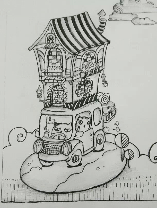 小插画练习02（图ZMjU0NzU0MTI=） - 创作习作 - 站酷设计师蘑菇成长记原创素材 - 站酷ZCOOL