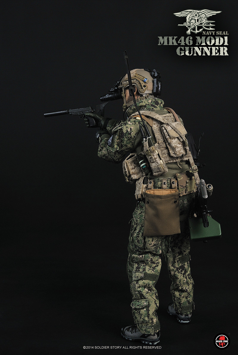 soldierstory美国海军海豹突击队mk46mod1机枪手